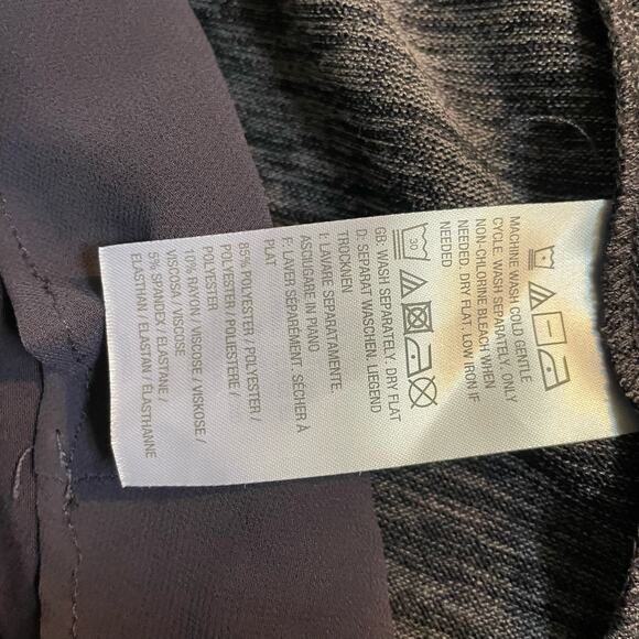 Logo by Lori Goldstein Top Cardigan Set Size XS Purple QVC Chiffon Hem - Picture 8 of 13